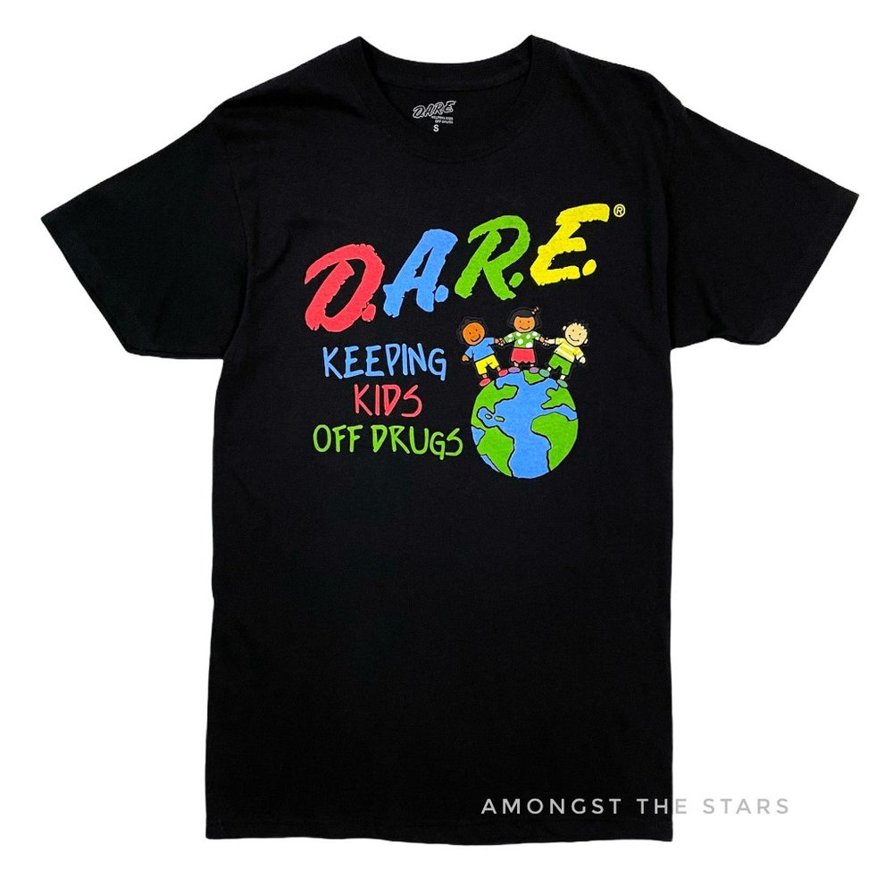 D.A.R.E. Keeping Kids Off Drugs Earth Black Tee
